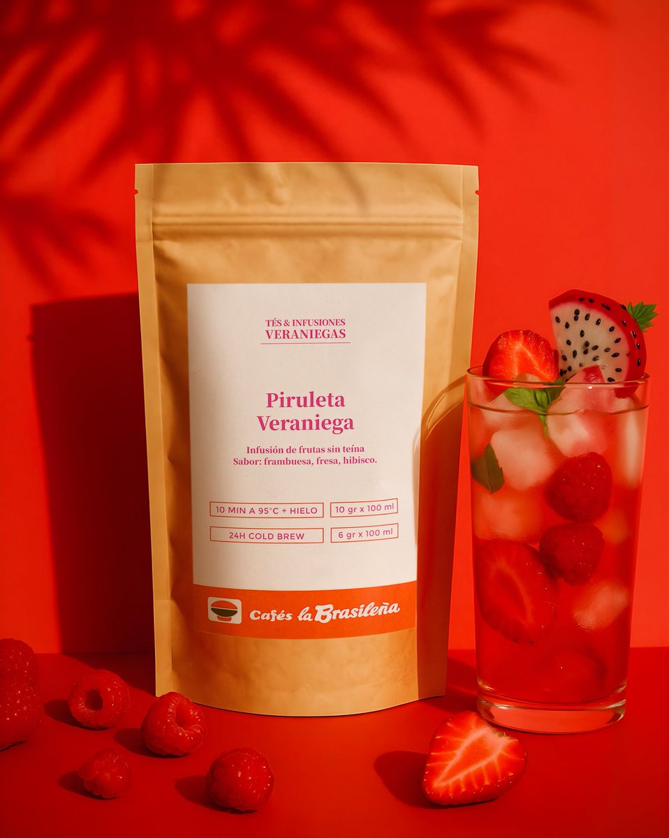 🍭 Piruleta Veraniega es esa infusión que sabe a verano, tardes largas y sonrisas dulces.
Refrescante, divertida y sin teína, perfecta para tomar bien fría y dejarte llevar por su sabor inesperado.

🛒 Disponible ya en tiendas y en nuestra tienda online
cafeslabrasilena.es/producto/infus…