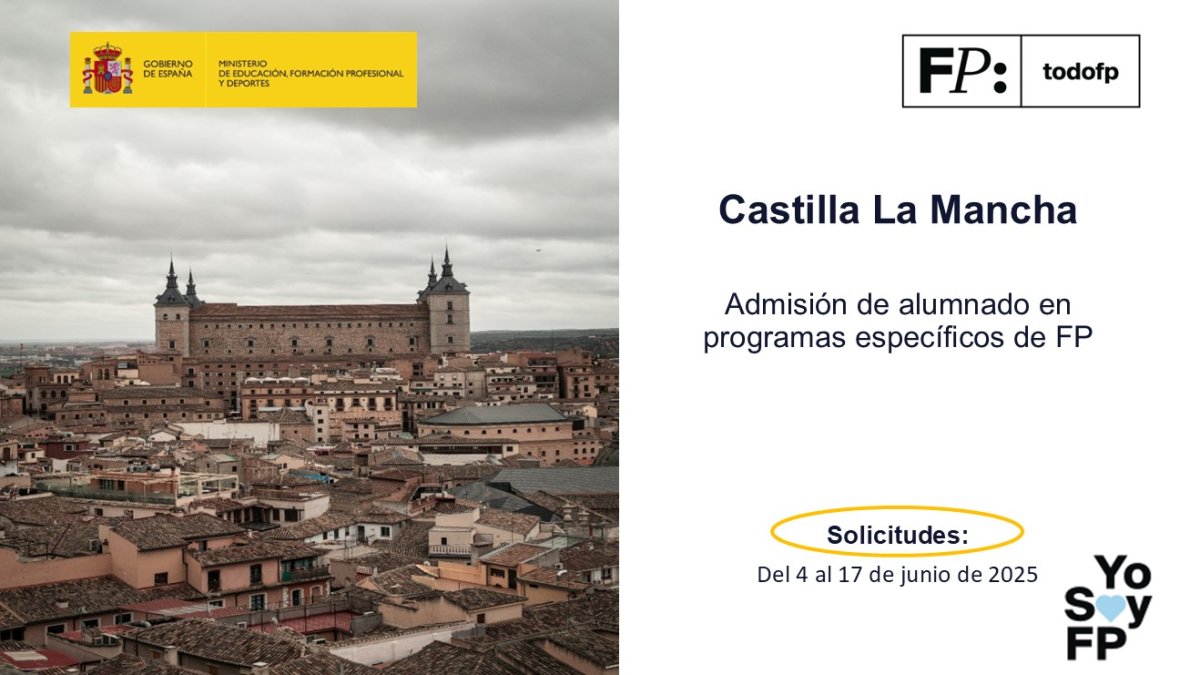 todofp's tweet photo. 📢 #FPCLM. Convocatoria de admisión de alumnado en programas específicos de FP. #TodoFP #YoSoyFP
🔴 Inscripciones: Del 4 al 17 de junio de 2025 (ÚLTIMO DÍA)
🔎 https://t.co/AlqLRvpouW https://t.co/uIS9BiJcLm