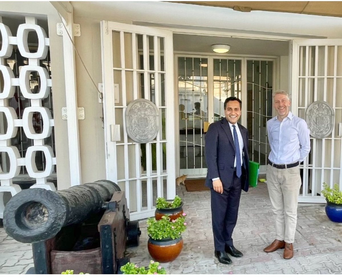A real pleasure to call on  H.E  Ambassador Alastair Long, U.K. 🇬🇧 Ambassador to Bahrain 🇧🇭. 

Good to hear about the excellent bilateral work between our two countries.