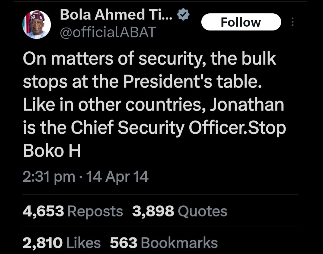 Dear Mr President sir, <a href="/officialABAT/">Bola Ahmed Tinubu</a>

What Changes if we may ask ?