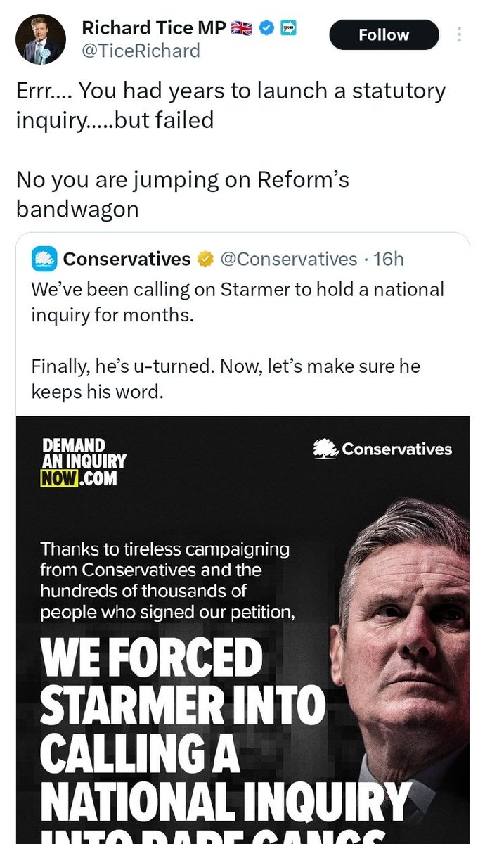 MrTibblesNewEra (@mrtibblesnewera) on Twitter photo At least you admit it's a bandwagon to you.
You did nothing but kick an MP out for mentioning it.
Oh, and suddenly the ex Tory Deputy Chairman has found his voice.
<a href="/TiceRichard/">Richard Tice MP 🇬🇧</a> At least you admit it's a bandwagon to you.
You did nothing but kick an MP out for mentioning it.
Oh, and suddenly the ex Tory Deputy Chairman has found his voice.
<a href="/TiceRichard/">Richard Tice MP 🇬🇧</a>