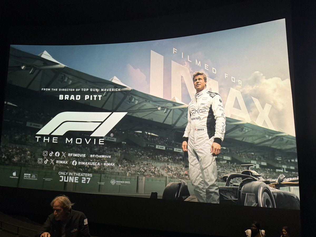 Tonight’s entertainment 
#F1TheMovie