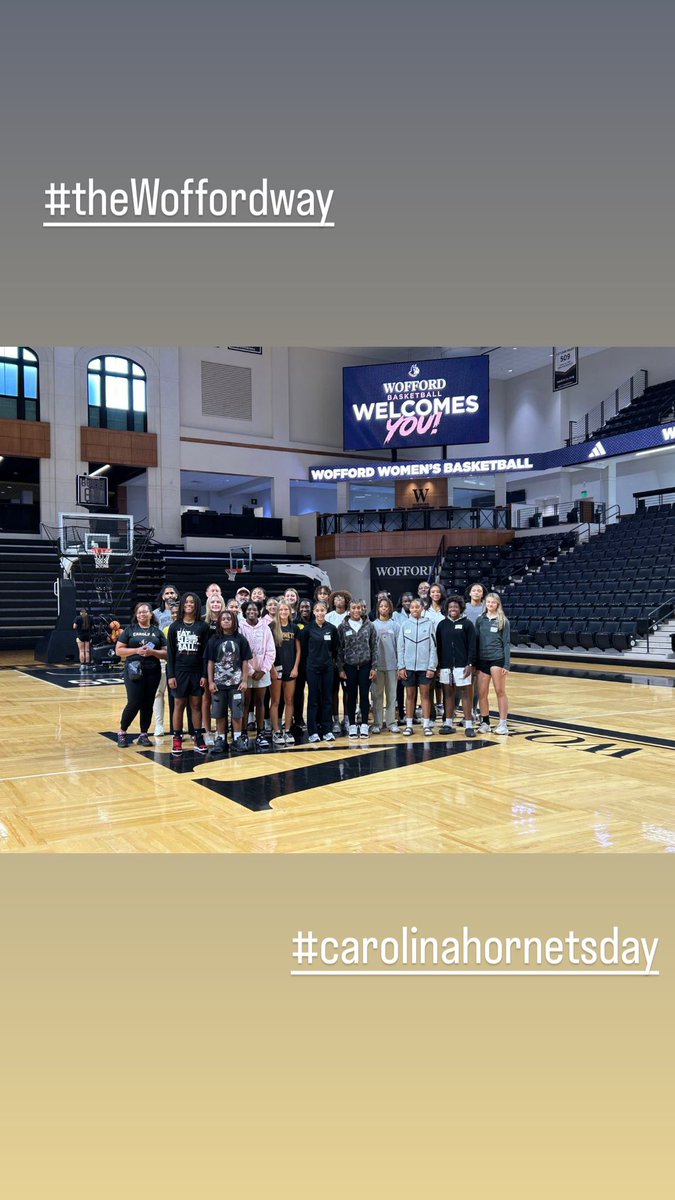 Thank you Wofford women’s basketball staff for inviting our program to tour the campus!