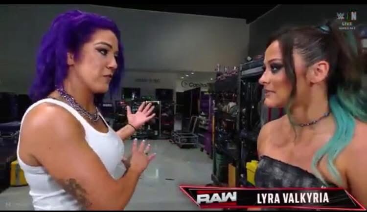 Chanaph74772891's tweet photo. Next week on Raw Nick Aldis gives Batley a shot at Becky Lynch’s Intercontinental Championship. 

Bayley tells Lyra she’s doing what best for her. Lyra lets Bayley know if she’s wins that title she will do what’s best for her to get it back. 

#wweraw https://t.co/JBlVCRQRrh