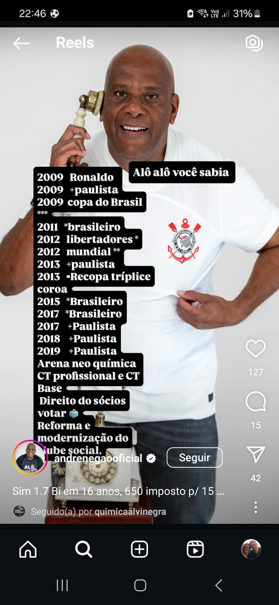 Teleco SCCP (@telecosccp) on Twitter photo Um dos maiores e mais burros safados que já pisaram no PSJ.
NUNCA vai dar certo enquanto tapados como esse circulam e parasitam o clube.
Acorda <a href="/gavioesoficial/">GAVIÕES DA FIEL</a> ... tem de ser contra essas merdas também. Um dos maiores e mais burros safados que já pisaram no PSJ.
NUNCA vai dar certo enquanto tapados como esse circulam e parasitam o clube.
Acorda <a href="/gavioesoficial/">GAVIÕES DA FIEL</a> ... tem de ser contra essas merdas também.