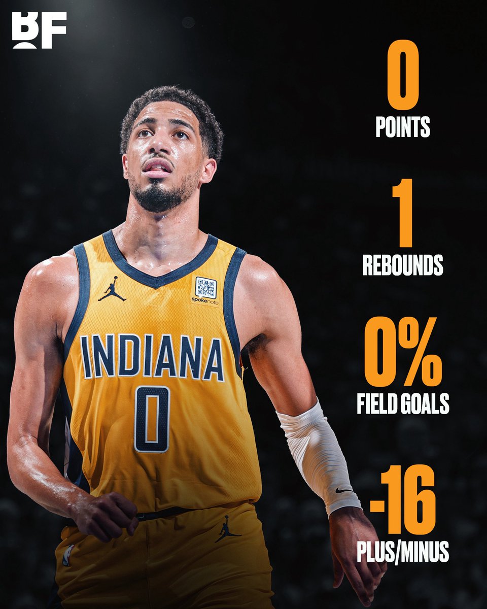 Tyrese Haliburton STRUGGLED in the first half after injuring his calf 😳

🔸0 PTS
🔸1 REB
🔸2 AST 
🔸0% FG 
🔸0% 3PT
🔸Plus / Minus -16
🔸17 MINS