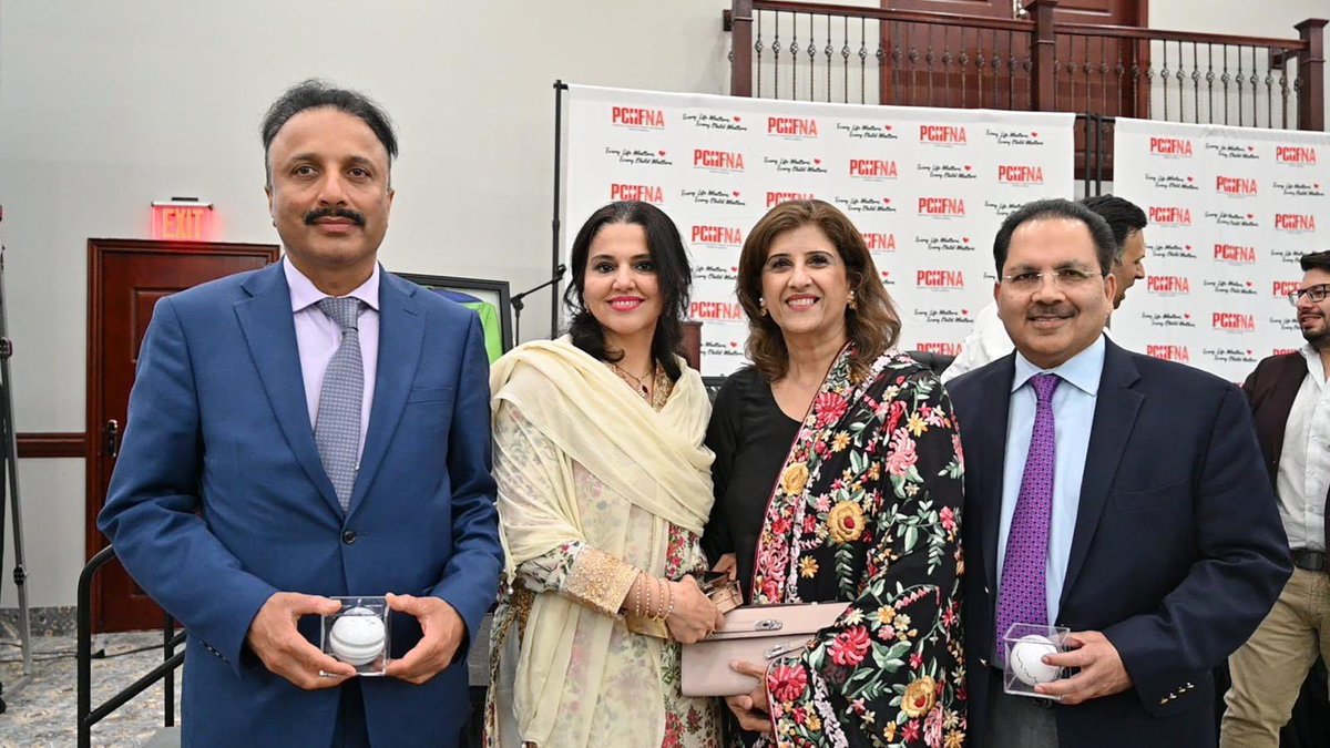 CG Tariq Karim met w/ former captains of the Pakistan National Cricket Team, Mr. Waseem Akram &amp; Mr. Misbah-ul-Haq, at a philanthropic community event in Chicago dedicated to supporting quality healthcare access for deserving children in 🇵🇰 born w/ Congenital Heart Disease (CHD)