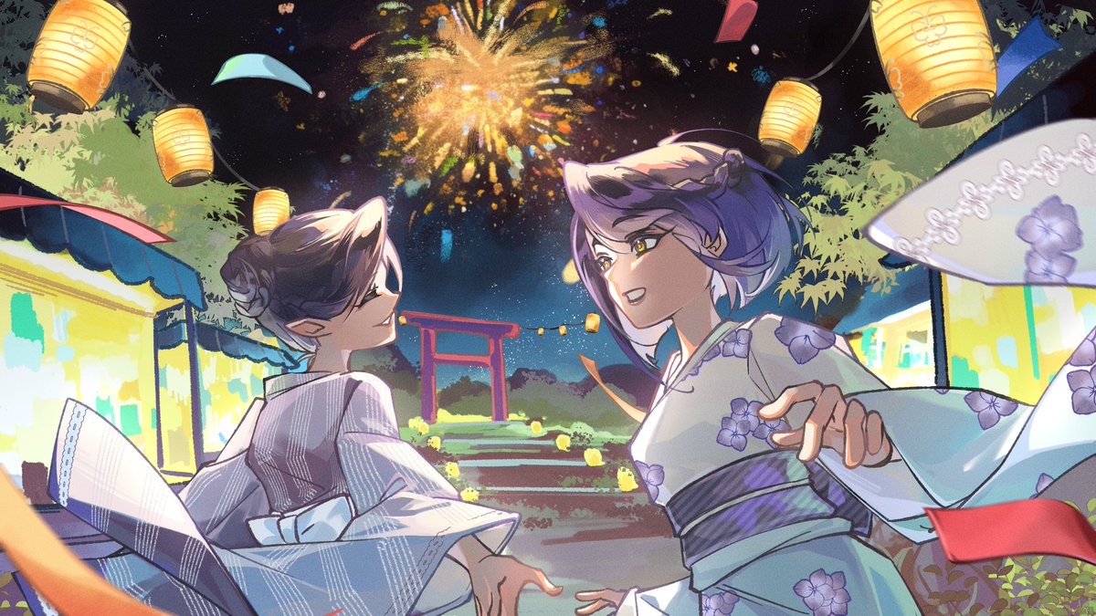 Yay, got this during pride month~ Me and Kujou Sara on a date. ^^ I love her. (Cover/MV released next month for her birthday, though.)

Many thanks to <a href="/RiAyber/">AyberRi</a> for the art~