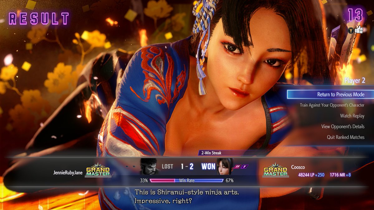 Got a 16 win streak in ranked and Grand Master on the first day back on Mai 🔥