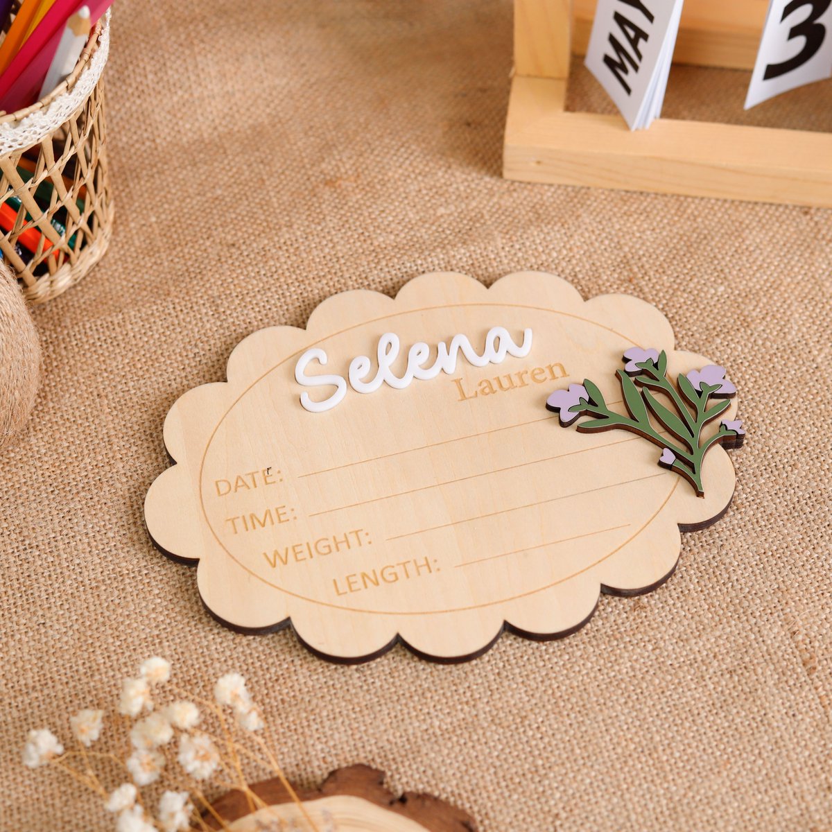 WoodHugCom's tweet image. Soft florals, sweet names 🌷
This custom baby name sign is the perfect keepsake for newborn photos and nursery décor.
Personalized, timeless, and made with love.
woodhug.com/product/custom…
#BabyGirlGift #FloralNursery #CustomNameSign