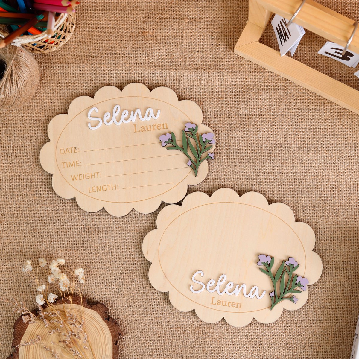 WoodHugCom's tweet image. Soft florals, sweet names 🌷
This custom baby name sign is the perfect keepsake for newborn photos and nursery décor.
Personalized, timeless, and made with love.
woodhug.com/product/custom…
#BabyGirlGift #FloralNursery #CustomNameSign