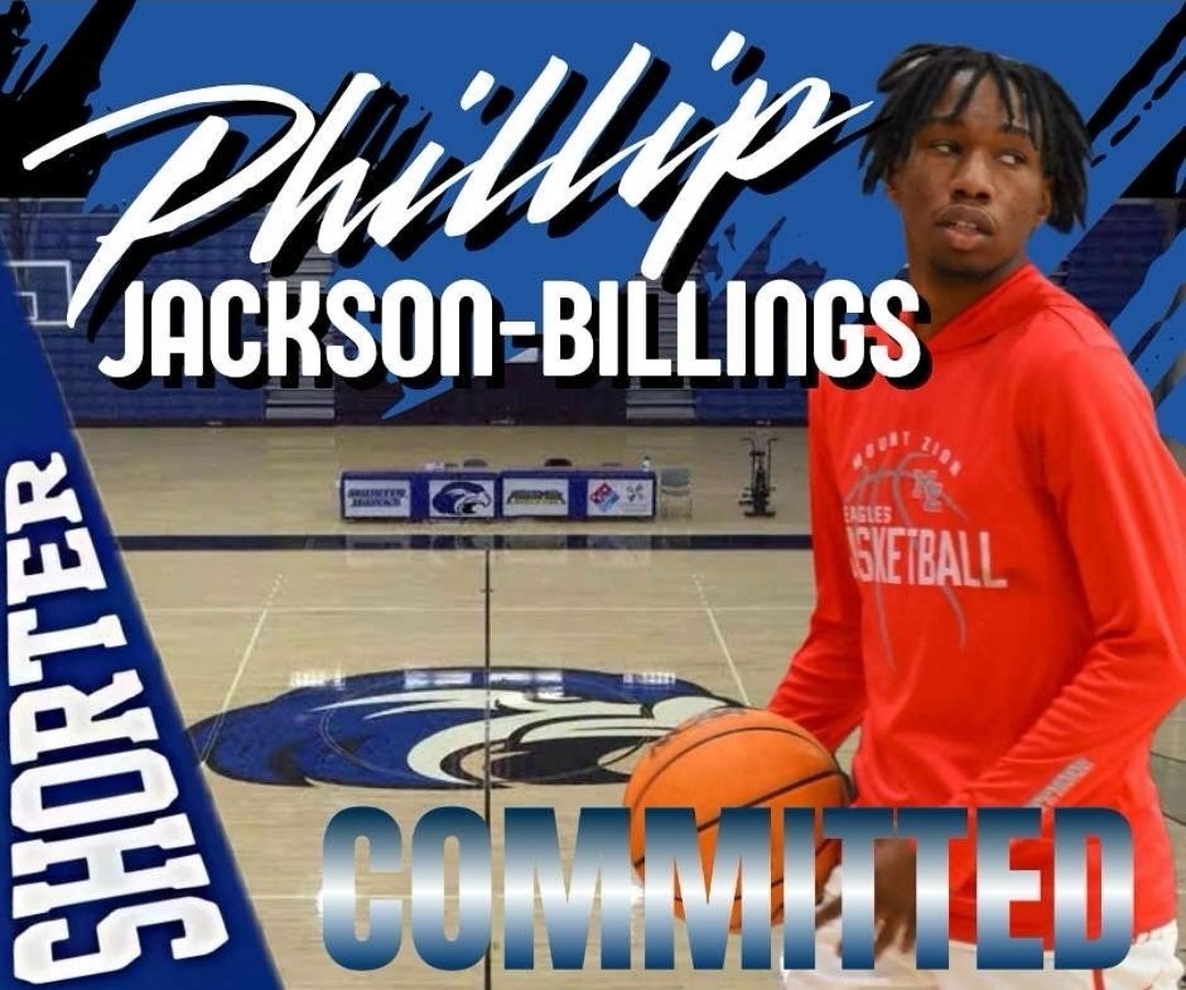 Mount Zion Eagles Basketball (@mzhshoops) on Twitter photo CONGRATULATIONS Phillip on committing to <a href="/shortermbb/">Shorter Hawks</a>!
#Committed #Signed #KeepGoing #KeepGrinding #TheFutureisBright
<a href="/PJBillings2/">Phillip โPJโ Jackson-Billings</a> <a href="/HSM_WestGA/">Hometown Sports Media</a> <a href="/GradickSports/">Gradick Sports</a> <a href="/VisionAthletic2/">Vision Athletics</a> <a href="/swish_scout/">SWISH SCOUTING</a> <a href="/TheMorningFive/">The Morning 5</a> <a href="/CoachWKT/">Wade Traylor</a> <a href="/MZEaglesNest/">Mt. Zion Athletics</a> CONGRATULATIONS Phillip on committing to <a href="/shortermbb/">Shorter Hawks</a>!
#Committed #Signed #KeepGoing #KeepGrinding #TheFutureisBright
<a href="/PJBillings2/">Phillip โPJโ Jackson-Billings</a> <a href="/HSM_WestGA/">Hometown Sports Media</a> <a href="/GradickSports/">Gradick Sports</a> <a href="/VisionAthletic2/">Vision Athletics</a> <a href="/swish_scout/">SWISH SCOUTING</a> <a href="/TheMorningFive/">The Morning 5</a> <a href="/CoachWKT/">Wade Traylor</a> <a href="/MZEaglesNest/">Mt. Zion Athletics</a>