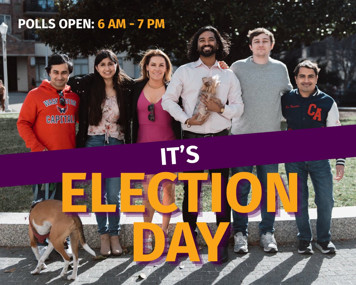ArjoonForVA1st's tweet photo. It's Election Day! Polls are officially open and you have until 7:00 PM this evening to cast your ballot. If you're in line by 7, you can vote.

Double check your polling location and what you need to bring with you here: https://t.co/l80UhOtFcW. https://t.co/Jk2YGxD5wX