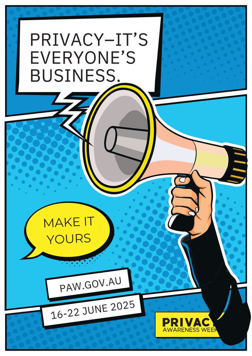 CyberNodeAU's tweet image. 🚀 Cyber Node is proud to support Privacy Awareness Week 2025, running from 16–22 June.

#PrivacyAwarenessWeek is a great time to reflect and take simple steps that help keep data secure.

🔎 Find out more about what you can do at paw.gov.au

#PAW2025 #CyberSecurity