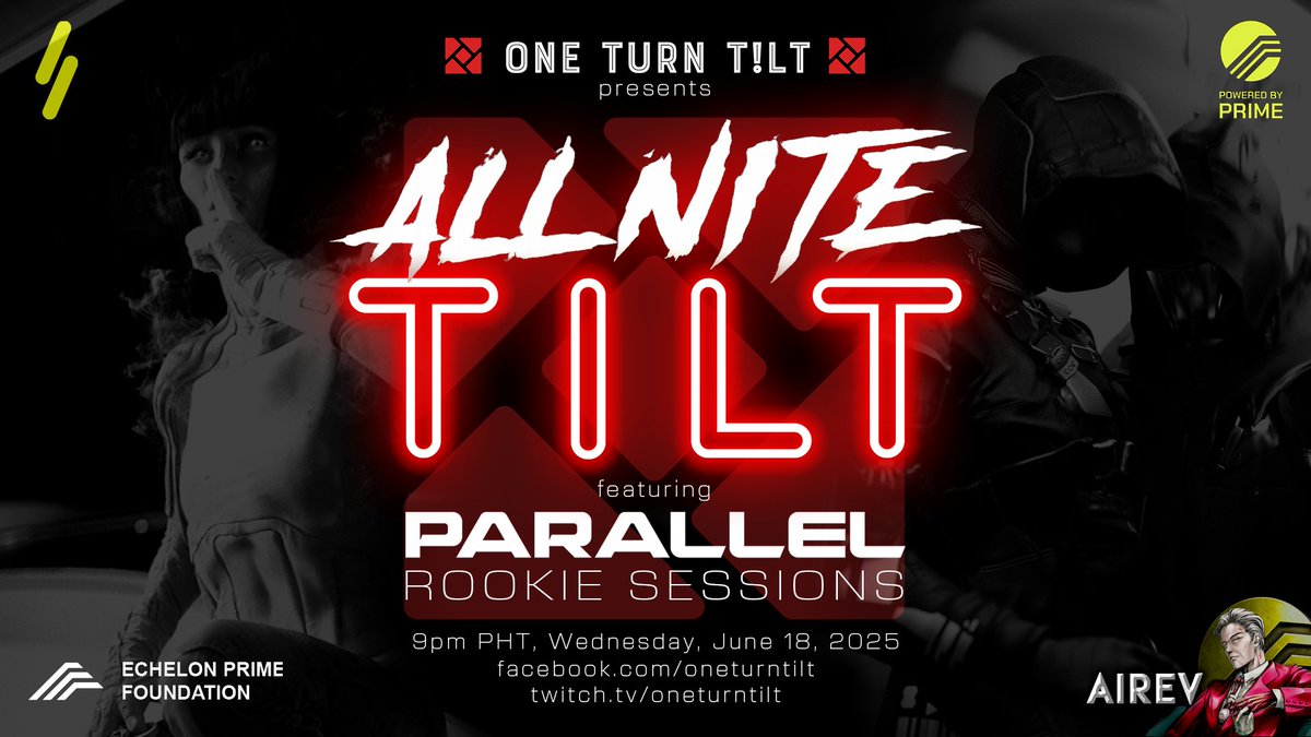 One Turn T!LT // (@oneturntilt) on Twitter photo ALL NITE TILT! ๐ฅ๐ฅ
<a href="/OneTurnTILT/">One Turn T!LT //</a> is giving the <a href="/ParallelTCG/">Parallel</a> Philippines community a shot in the arm this Wednesday at 9pm PHT. ๐ฅ Multiple initiatives in the works!
Our thanks and appreciation go out to <a href="/EchelonFND/">Echelon</a> and <a href="/ParallelAiRev/">AiRev (Positivity Arc)</a> for supporting TILT's initiatives! โค๏ธ ALL NITE TILT! ๐ฅ๐ฅ
<a href="/OneTurnTILT/">One Turn T!LT //</a> is giving the <a href="/ParallelTCG/">Parallel</a> Philippines community a shot in the arm this Wednesday at 9pm PHT. ๐ฅ Multiple initiatives in the works!
Our thanks and appreciation go out to <a href="/EchelonFND/">Echelon</a> and <a href="/ParallelAiRev/">AiRev (Positivity Arc)</a> for supporting TILT's initiatives! โค๏ธ