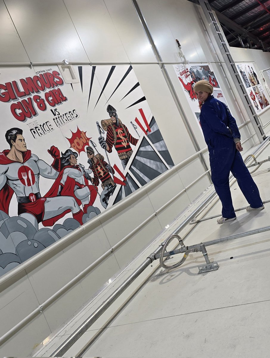 Manabell_'s tweet photo. 4 huge murals over 4 weeks completed for Gilmours Manukau! The friendly team were -as always- very encouraging and patient with my equipment getting in their way over these weeks.

#mural #muralpainting #muralart #muralist #graffiti #nzart #nzartist #urbanart #corporatemural https://t.co/7l50cDCTAd