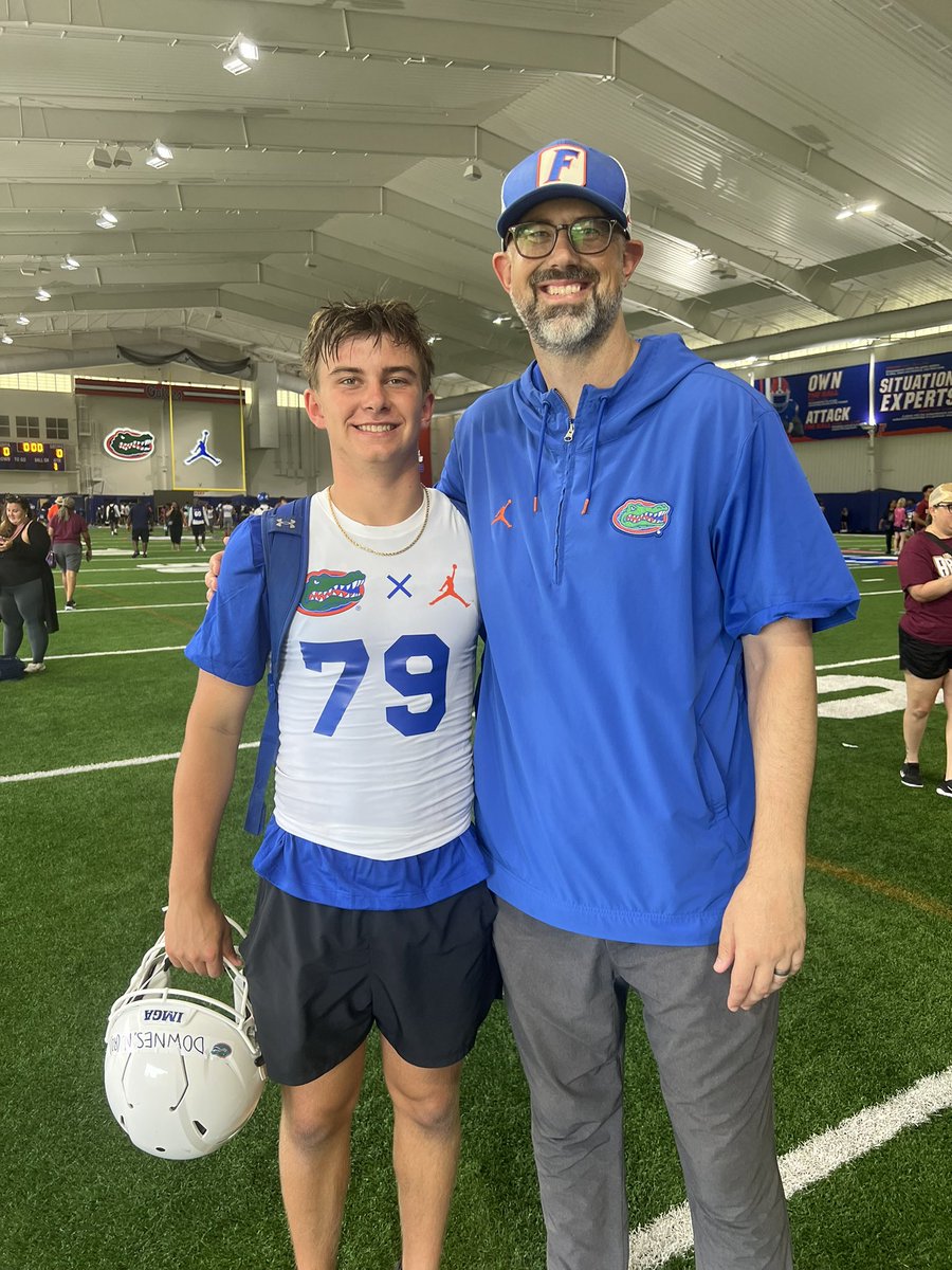 Nolan Downes (@nolandownes) on Twitter photo Amazing time today with <a href="/GatorsFB/">Florida Gators Football</a>.
Thank you so much <a href="/coach_bnapier/">COACH BILLY NAPIER</a> <a href="/CoachRyanO/">RYAN O'HARA</a> <a href="/russcallaway/">Russ Callaway</a> for the detailed coaching and for helping me get better today. Excited to get back to the Swamp!
<a href="/Swamp_247/">Swamp247</a> <a href="/CoachDennisIMG/">Coach Chris Dennis</a> <a href="/baylintrujillo/">Baylin Trujillo</a> Amazing time today with <a href="/GatorsFB/">Florida Gators Football</a>.
Thank you so much <a href="/coach_bnapier/">COACH BILLY NAPIER</a> <a href="/CoachRyanO/">RYAN O'HARA</a> <a href="/russcallaway/">Russ Callaway</a> for the detailed coaching and for helping me get better today. Excited to get back to the Swamp!
<a href="/Swamp_247/">Swamp247</a> <a href="/CoachDennisIMG/">Coach Chris Dennis</a> <a href="/baylintrujillo/">Baylin Trujillo</a>