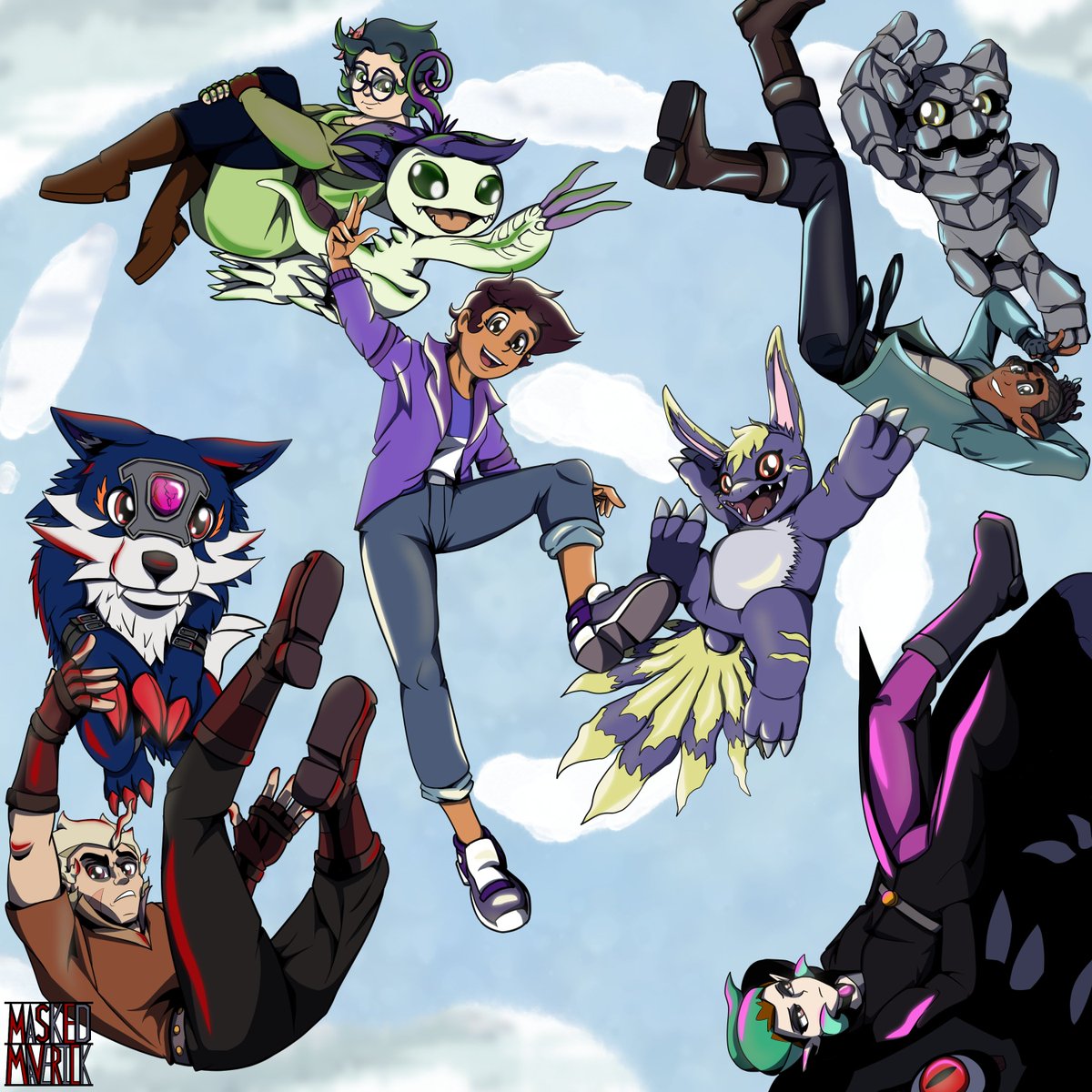 MaverickCreator's tweet photo. Finalmente, mas de mi #DigimonAU https://t.co/xXRv4bTG31