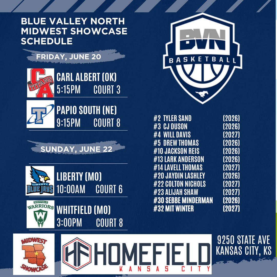 Looking forward to competing this weekend in the Midwest Showcase. 
<a href="/MW_Showcase/">Midwest Showcase</a> 
<a href="/RL_Hoops/">RecruitLook Hoops</a> 
<a href="/RL_HoopsKS/">RecruitLook Hoops Kansas</a> 
<a href="/PrepHoops/">Prep Hoops 🏀</a> 
<a href="/PrepHoopsKS/">Prep Hoops Kansas</a>
