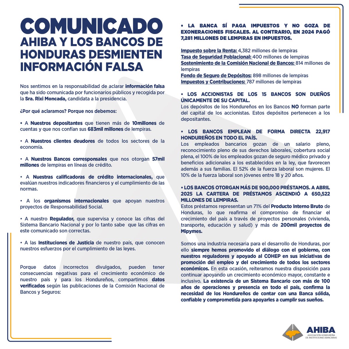 Comunicado.