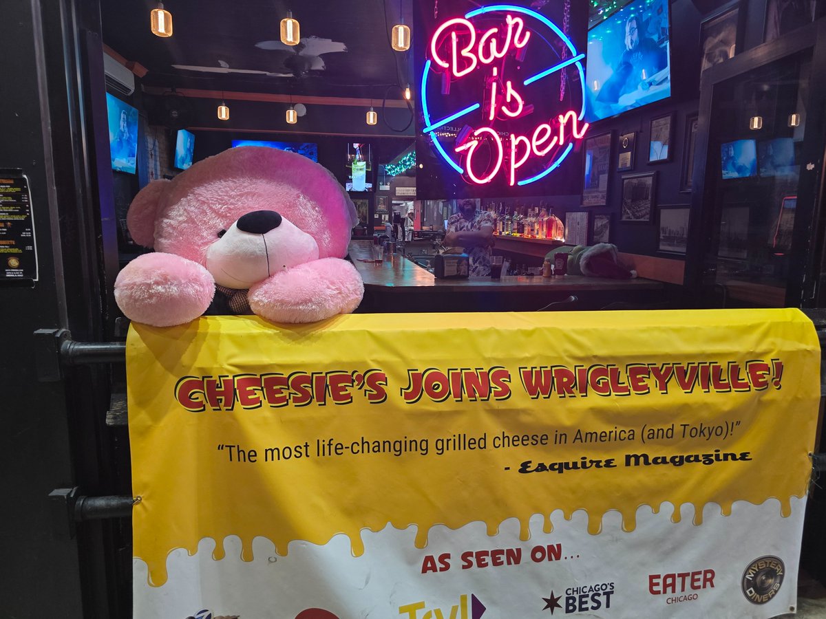 KG (@kevinchgo) on Twitter photo I'll be at the NEW CHEESi'ES 3472 n.Clark all day this friday from noon til close.
Come on by and check out the NEW SPOT!!
Who knows maybe I can get <a href="/Taylor_McGregor/">Taylor McGregor</a> to show up before or after the game and I'll even name a cocktail after her!!!! I'll be at the NEW CHEESi'ES 3472 n.Clark all day this friday from noon til close.
Come on by and check out the NEW SPOT!!
Who knows maybe I can get <a href="/Taylor_McGregor/">Taylor McGregor</a> to show up before or after the game and I'll even name a cocktail after her!!!!
