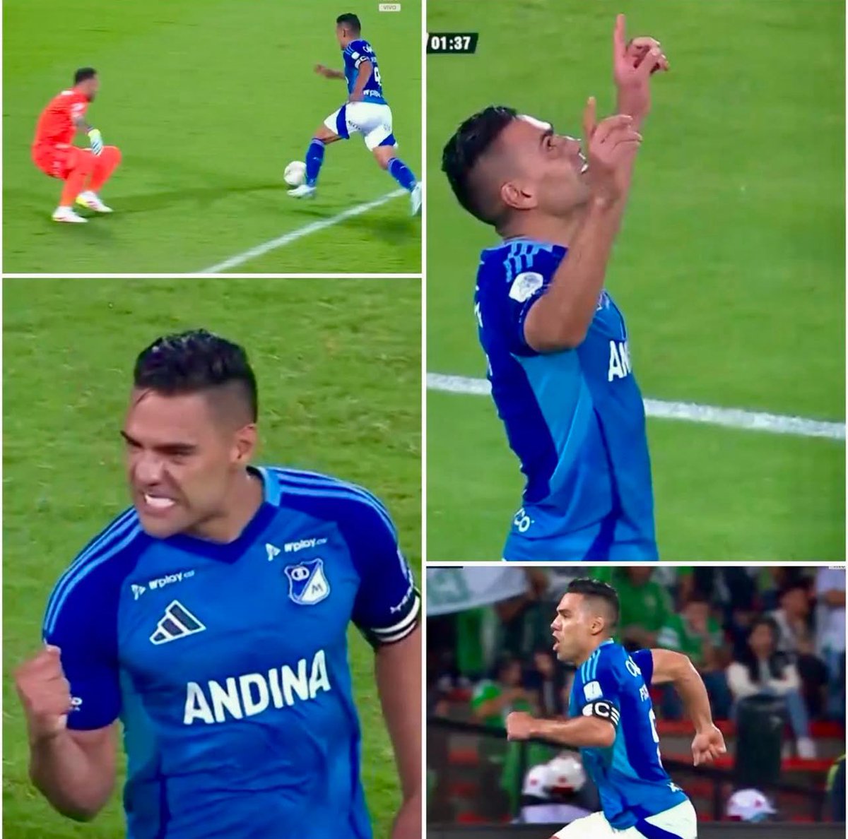 HinchadaAzulMFC's tweet image. Cuando más lo necesitábamos, apareció él. Clase, jerarquía, categoría… ¡y gol de crack! Se sacó nada más y nada menos que a David Ospina y definió como solo los grandes saben.

DON RADAMEL FALCAO GARCÍA ZÁRATE.
Vieja la cédula, pero vigente el talento. LEYENDA🔥🐯Ⓜ️