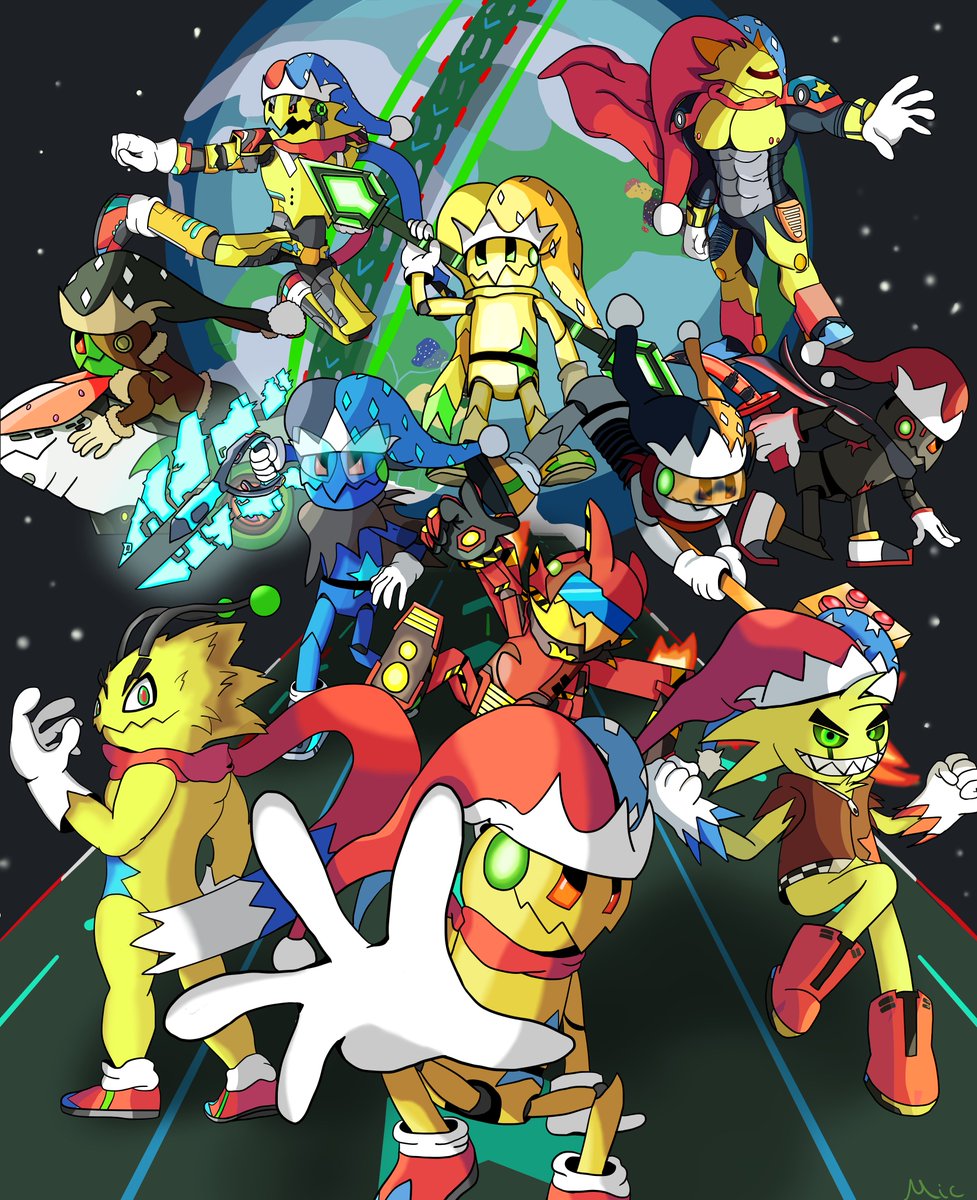 Finished this huge Fark collage after 85 and a half hours! #sparktheelectricjester #sparktej #fark #fanart #spark