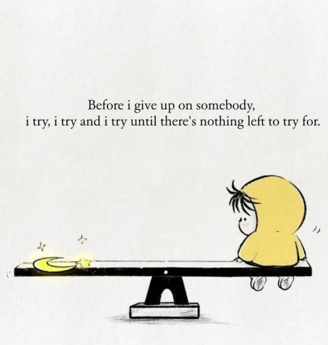 I always try…