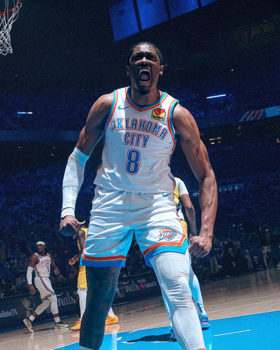 25+ POINTS IN 3 STRAIGHT GAMES 🔥

Jalen Williams is just the 5th player over the last 40 seasons to do this in the NBA Finals before the age of 25, joining:

Kyrie Irving (2016)
Kevin Durant (2012)
Dwyane Wade (2006)
Shaquille O'Neal (1995)