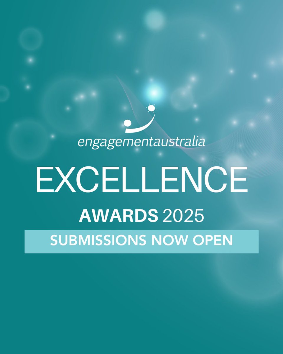 Engagement Australia (@engagementaust) on Twitter photo Applications for the Engagement Australia Excellence Awards 2025 are open!
Apply now and showcase how you're shaping the future of engagement in Australia. > engagementaustralia.org.au/engagement-ausā¦
šš½š½š¹š¶š°š®šš¶š¼š»š š°š¹š¼šš² š±š½šŗ ššš¦š§ ššššµ ššš“ššš š®š¬š®š±. Applications for the Engagement Australia Excellence Awards 2025 are open!
Apply now and showcase how you're shaping the future of engagement in Australia. > engagementaustralia.org.au/engagement-ausā¦
šš½š½š¹š¶š°š®šš¶š¼š»š š°š¹š¼šš² š±š½šŗ ššš¦š§ ššššµ ššš“ššš š®š¬š®š±.