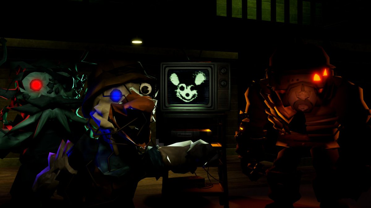 4 skins have arrived in Piggy on behalf of PIG 64! Here's how to get them: 
📺Nor - Complete Act 6 of PIG 64 Part 2. 
🎣Percy - Collect the Alpha Key in Tower Heroes. 
🪝 Sterling - Collect the Beta Key in Flee The Facility.
🪖 Boris - Collect the Omega Key in Phighting.