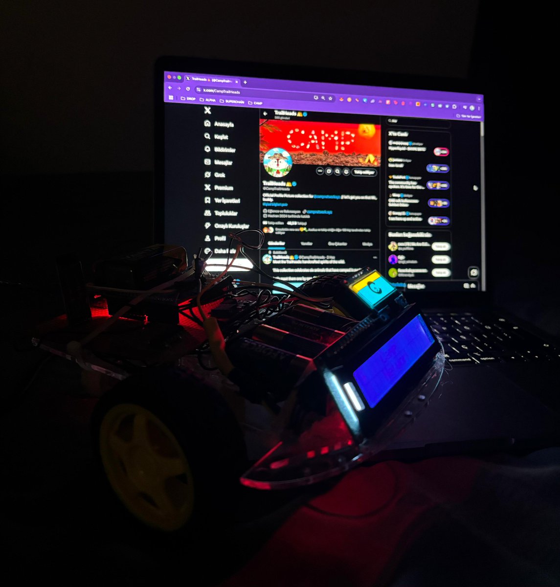 holosko_eth's tweet image. My robot car is ready for the @campnetworkxyz , I'm off to light the @CampTrailHeads campfire, don't be late. 🚓⛺️🔥