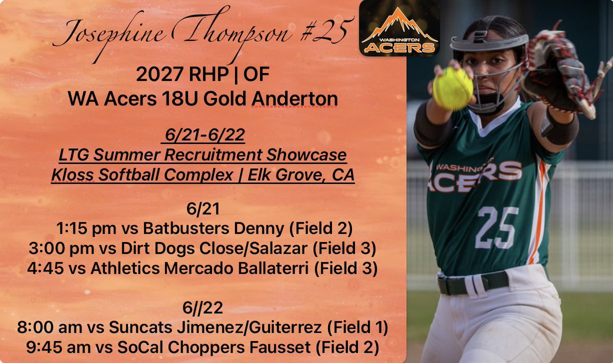 Sacramento here we come! I’m looking forward to playing this weekend. Go Acer’s!

<a href="/MontanaGrizSB/">Montana Griz SB</a> 
<a href="/stef_ewing/">Stef Ewing</a> 
<a href="/FresnoStateSB/">Fresno State Softball</a>
<a href="/Hey_Coach_Bobby/">Bobby Alvara</a>
<a href="/GCU_Softball/">GCU Softball</a> <a href="/KatFrakes/">Kat Frakes</a>
<a href="/hunter_hays27/">Hunter Hays</a> <a href="/UNC_BearsSB/">UNC Bears Softball</a>
<a href="/JessicaAllister/">Jessica Allister</a> <a href="/CoachTarr/">Heather Tarr 🦄 💜</a>
<a href="/MelyssaLombardi/">Melyssa Lombardi</a> <a href="/NMStateSoftball/">NM State Softball</a>
<a href="/CWUSOFTBALL/">Central Washington Softball</a>