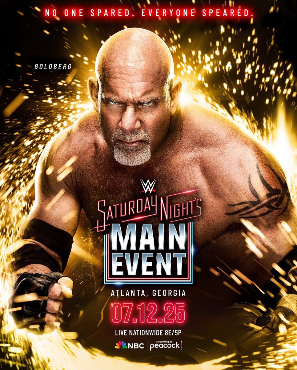 The official poster for ‘Saturday Night’s Main Event’ next month.