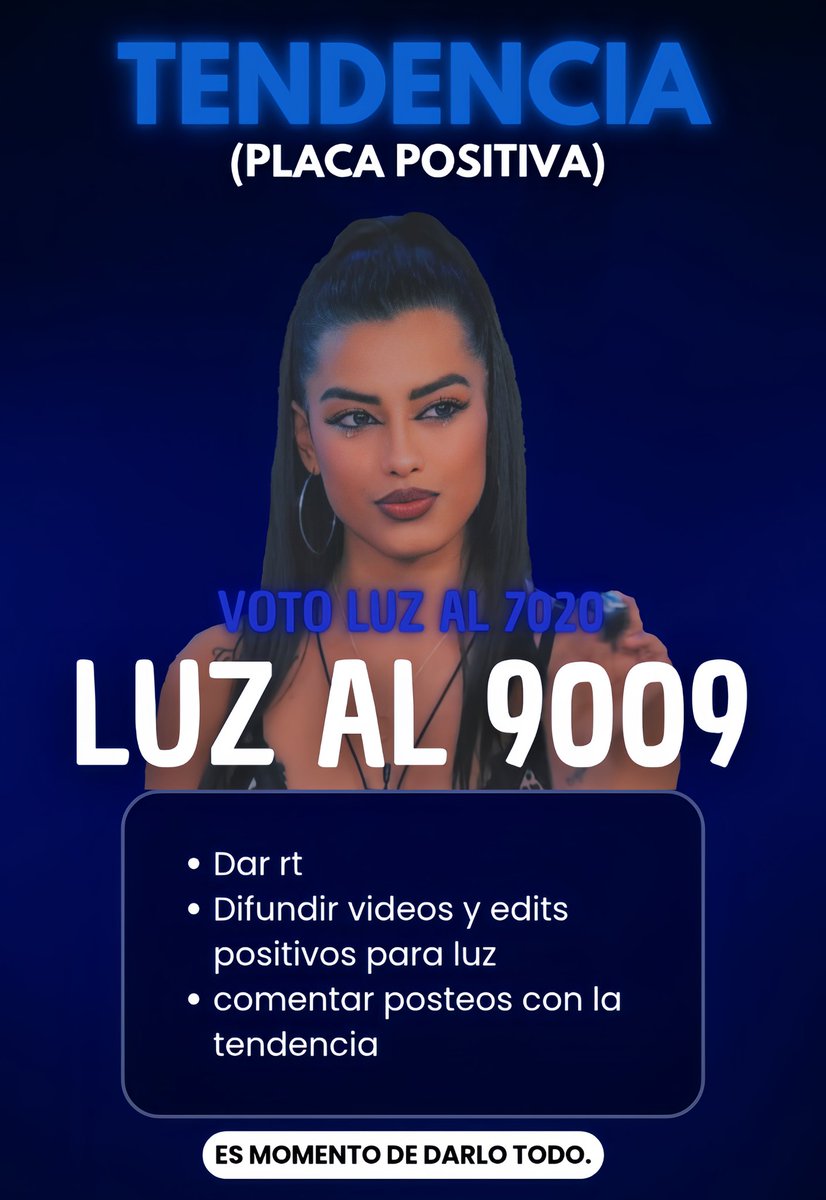 TENDENCIA YA!
LUZ AL 9009
