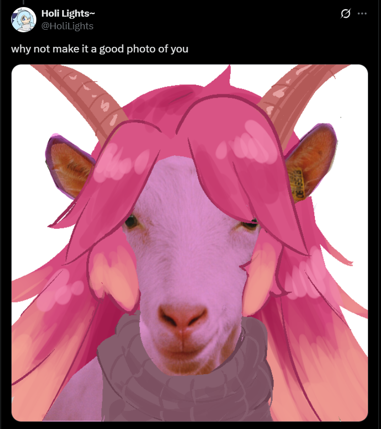 CONGRATS <a href="/HoliLights/">Holi Lights~</a> ON BEING THE MOST LIKED SUGGESTION 💜🎊

Thank you for this masterpiece it shall be my Twitter PFP from June 17th until June 24th 💜✨