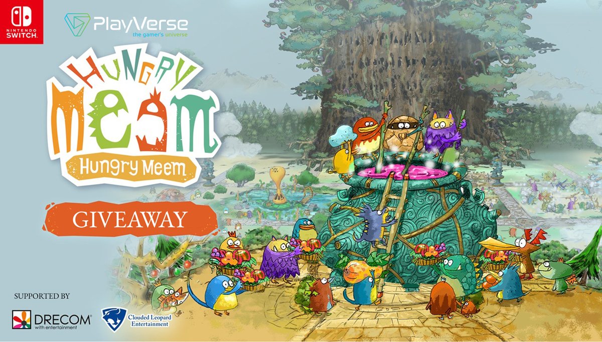 𝐇𝐔𝐍𝐆𝐑𝐘 𝐌𝐄𝐄𝐌 𝐆𝐈𝐕𝐄𝐀𝐖𝐀𝐘
1 Winner (Nintendo Switch USA Code)

Start:  17 June 2025
End: 20 June 2025

To Enter:  
1. Follow <a href="/playverseID/">PlayVerse</a> &amp; <a href="/CLE_English/">Clouded Leopard Entertainment</a> 
2. Like &amp; Repost/Quote 
3. Reply with "HUNGRY MEEM"

#PlayVerseGiveawayHungryMeem #Giveaway #NintendoSwitch