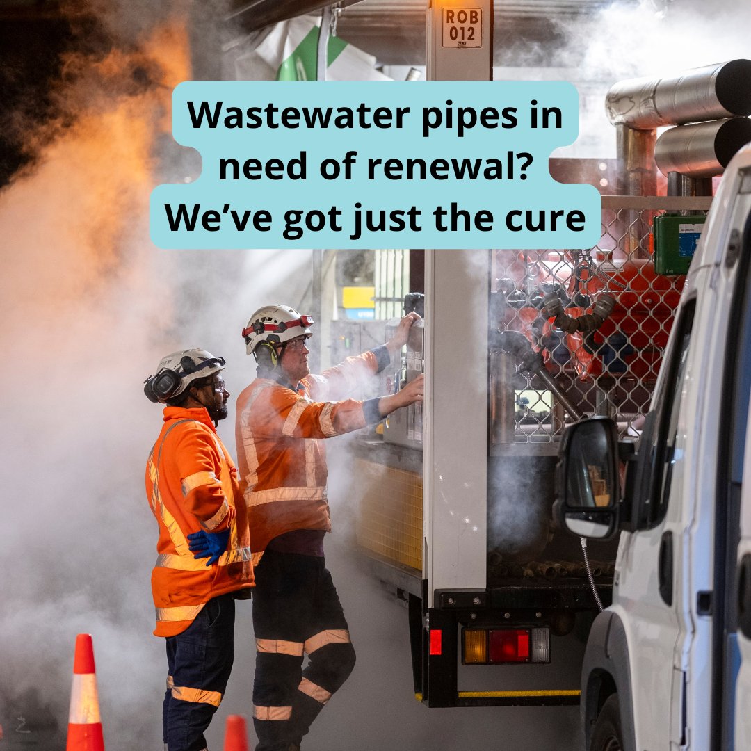 … and it comes in the form of steam-cured lining 💨 Yup, our team has been on the tools in Newmarket since the middle of April working to renew part of our wastewater network. The renewals involve steam to cure the new liner inside the pipes. The steam-cured lining method cures