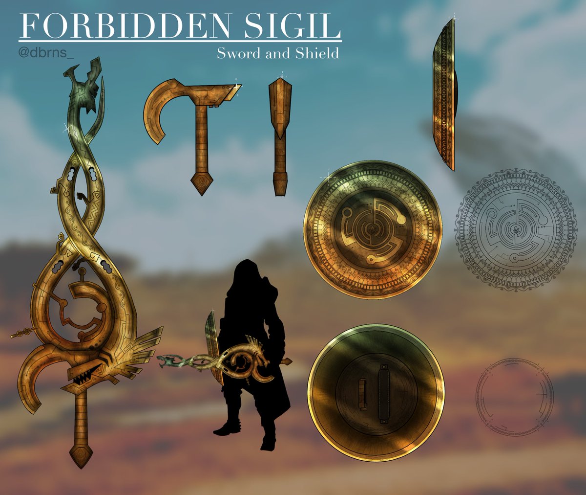 dbrns_'s tweet photo. #MHWilds #WeaponEntry My entry for the MH weapon/pendant contest. The Forbidden Sigil SNS https://t.co/us4wZHzToq