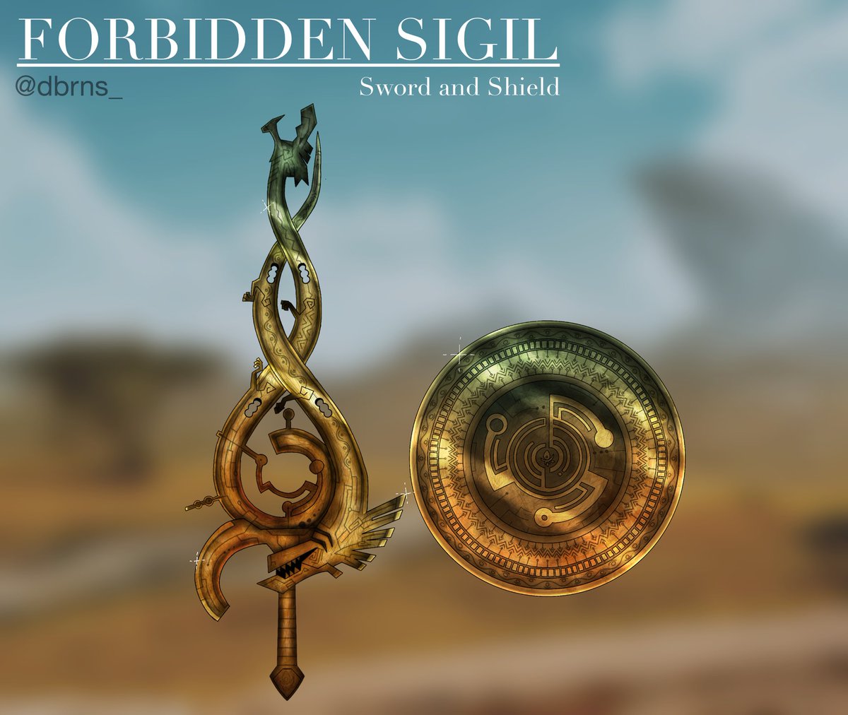 dbrns_'s tweet photo. #MHWilds #WeaponEntry My entry for the MH weapon/pendant contest. The Forbidden Sigil SNS https://t.co/us4wZHzToq