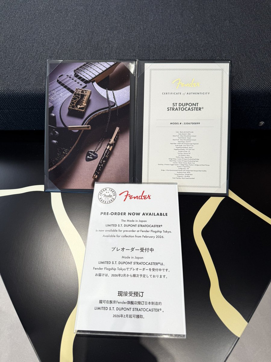 mica247's tweet image. かぁっこいいィィィ！！！
#fender
#stdupont 
#fenderflagshiptokyo