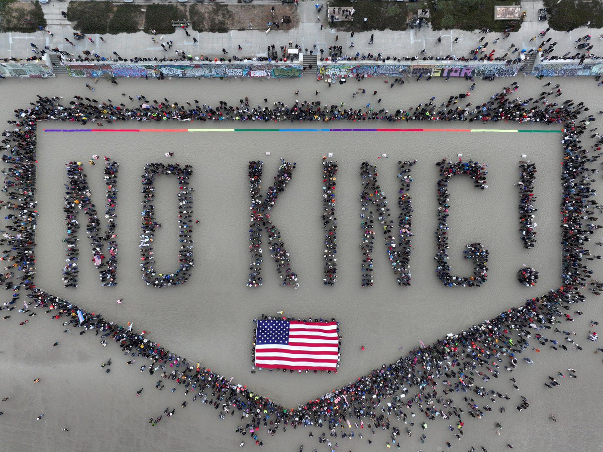 <a href="/EastEndJoe/">Joe G</a> Correct, NOT a single American, however 5 million people collectively gathered in more than 2,000+ protests across the United States. #NoKings