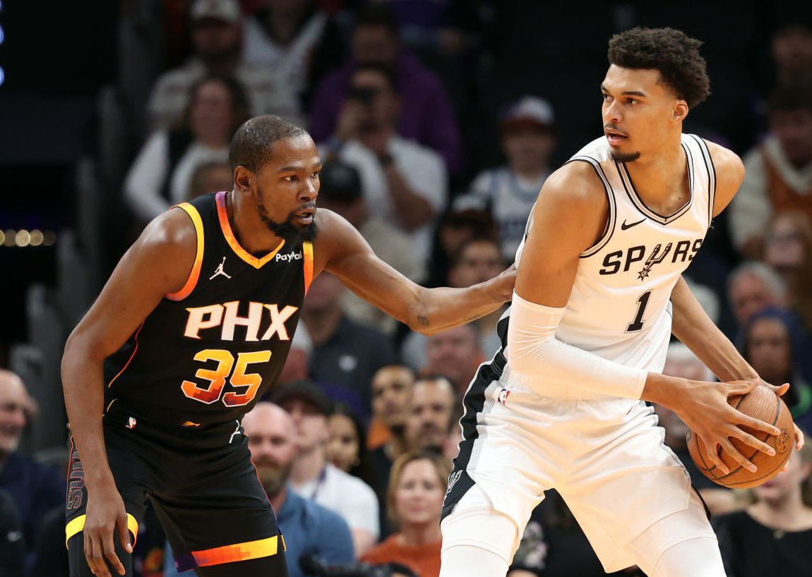 TheDunkCentral's tweet image. Kevin Durant wants to play for the Spurs, per @TheAthletic