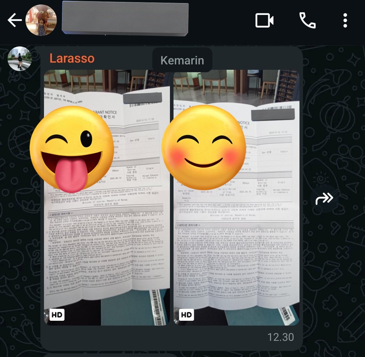 Laporan visa admin ❤ hihihi