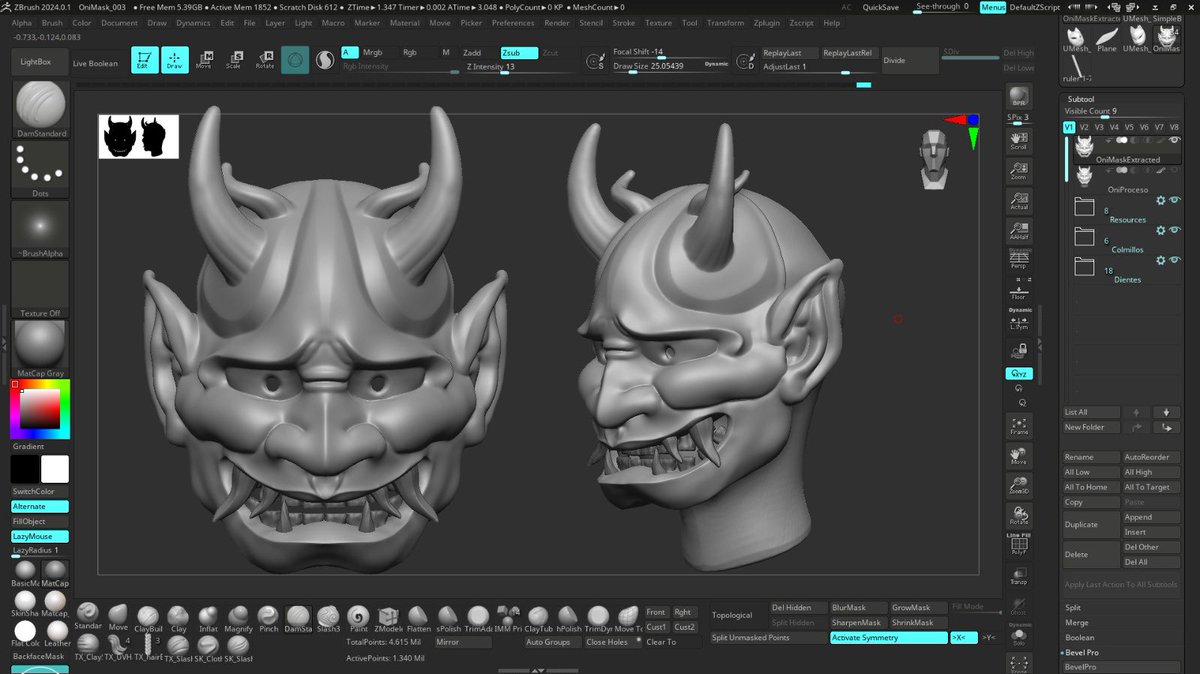 adrian_misool's tweet image. A few days ago I was commissioned to make some masks for a Japanese Tanabata-style festival. Today they sent me this photo letting me know they're already in production. I want to see how people paint them at the festival 🤓🇯🇵🍡🎏
#zbrush #3Dprint