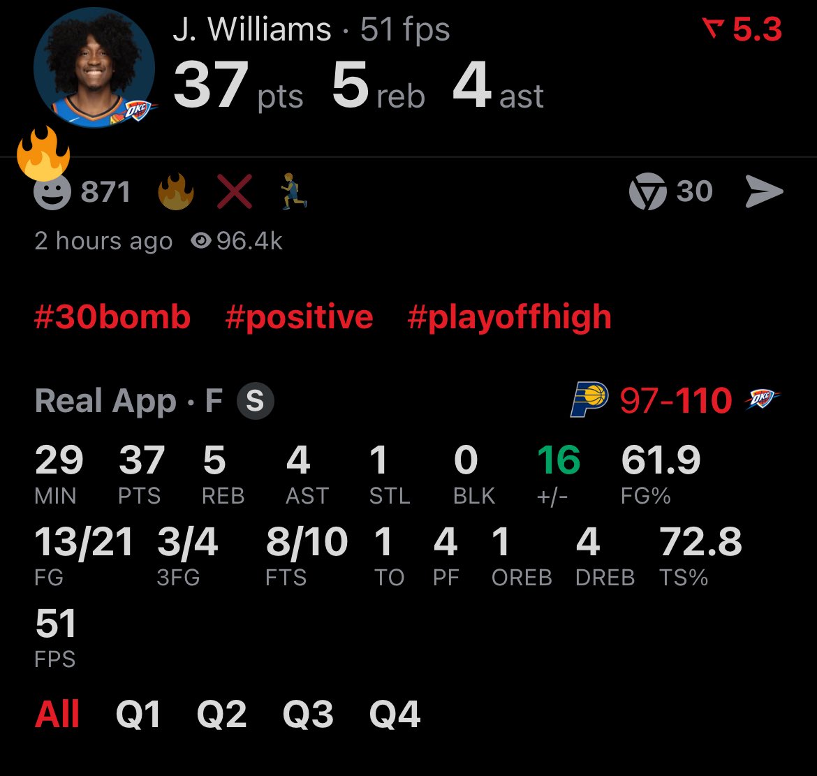 Back 2 back games where the kid from Denver is the best player on the floor. 

Once he realizes he can get wherever he wants man…