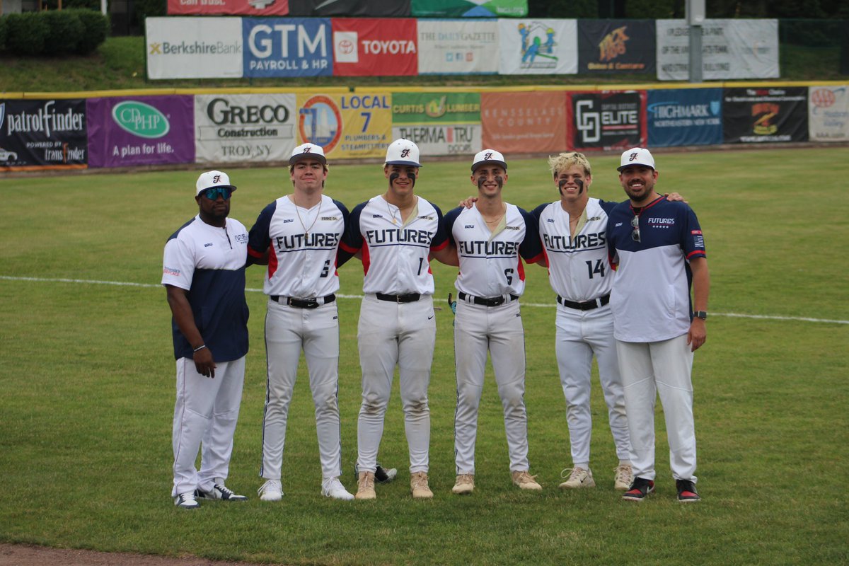 Ballston Spa Scotties Baseball (@bspadiamonddawg) on Twitter photo Great night of DAWG ⚾️ for our Scotties selected to play in the 518 Futures Game at Joe Bruno Stadium earlier tonight.
<a href="/HotalingJameson/">Jameson Hotaling</a>
<a href="/kaigraybeal3/">Kai Graybeal</a>
<a href="/James__haughton/">James Haughton</a>
<a href="/DJWBaseball02/">David Wallace</a>
+ Coaches Nobles & Dufort
<a href="/FrankRossi/">Frank Rossi</a> <a href="/B_Spa_Athletics/">B'Spa Athletics</a> Great night of DAWG ⚾️ for our Scotties selected to play in the 518 Futures Game at Joe Bruno Stadium earlier tonight.
<a href="/HotalingJameson/">Jameson Hotaling</a>
<a href="/kaigraybeal3/">Kai Graybeal</a>
<a href="/James__haughton/">James Haughton</a>
<a href="/DJWBaseball02/">David Wallace</a>
+ Coaches Nobles & Dufort
<a href="/FrankRossi/">Frank Rossi</a> <a href="/B_Spa_Athletics/">B'Spa Athletics</a>