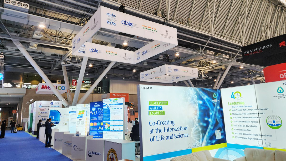 Visit the India Pavilion🇮🇳 at Booth 1065 &amp; 973 at the BIO International Convention in Boston, MA, USA. 
Explore India’s biotech potential, meet innovators &amp; discover global partnership opportunities.
#BIO2025 #IndiaPavilion