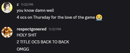 2 TITLE OCS

3 JAKE WHITE OPEN CHALLENGE FOR THE WIRED CHAMPIONSHIP

 ZOMBIE MORTON 4 OPEN CHALLENGES FOR THE ULTRAVIOLENT CHAMPIONSHIP

ON THE FINAL THURSDAY SHOW!