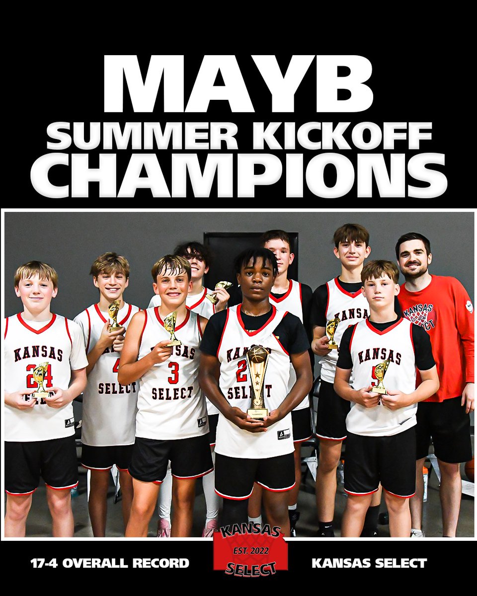 🏆 Back-to-back champs! The 2030 Red squad takes home the MAYB Summer Kickoff title for the second year in a row after a dramatic 61-58 win in the championship game. Halfway through summer and already sitting at 17-4.

#2030Red #MAYBChamps #BackToBack

Pic Credit: <a href="/BlakeReidMedia/">Blake Reid</a>
